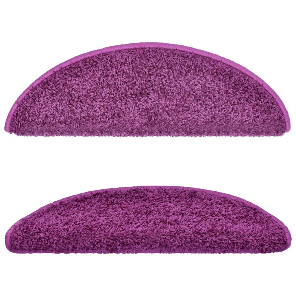 Kilimėliai laiptams, 15vnt., violetinės spalvos, 56x20cm