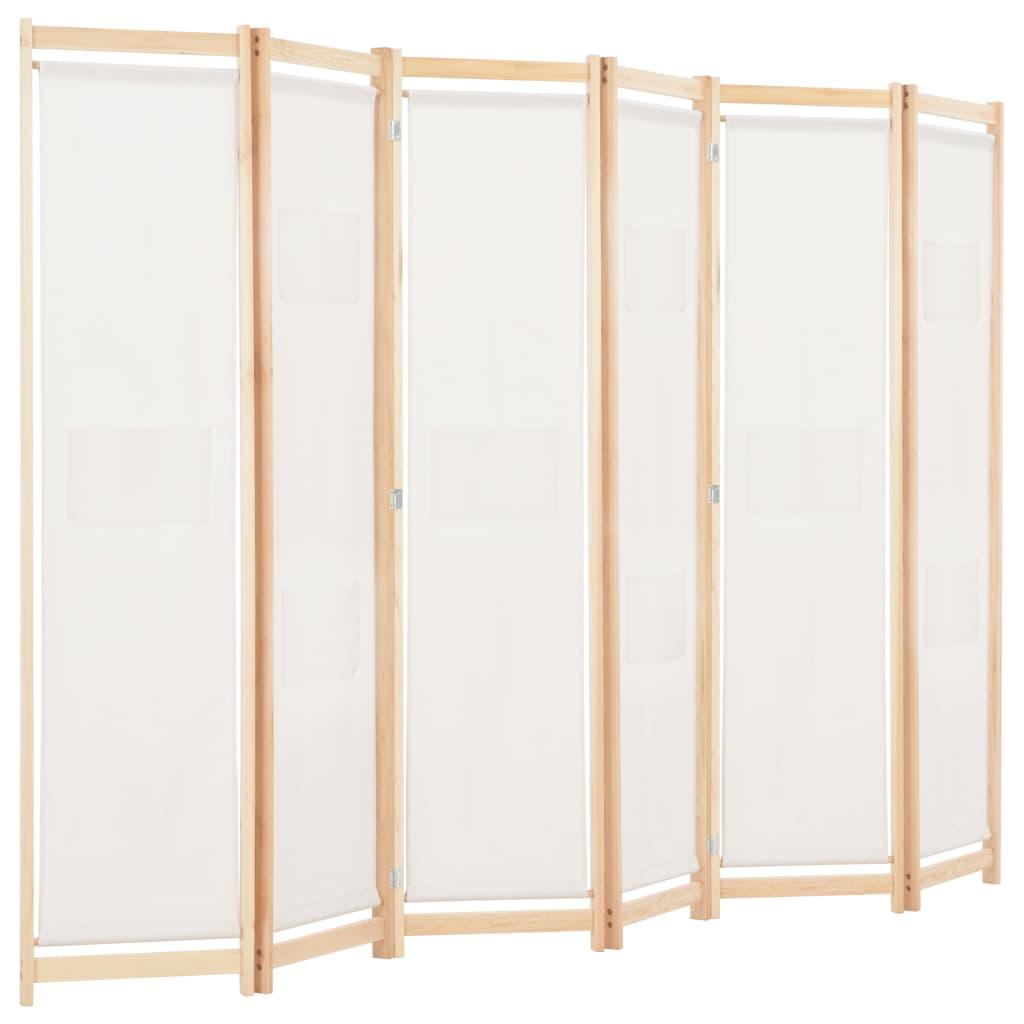 Kambario pertvara, 6 d., kreminės sp., 240x170x4cm, audinys