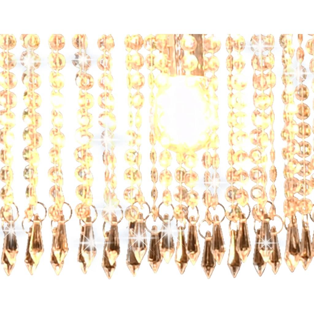 Lubinis šviestuvas su krišt. karoliukais, sid. sp., 104cm, E14