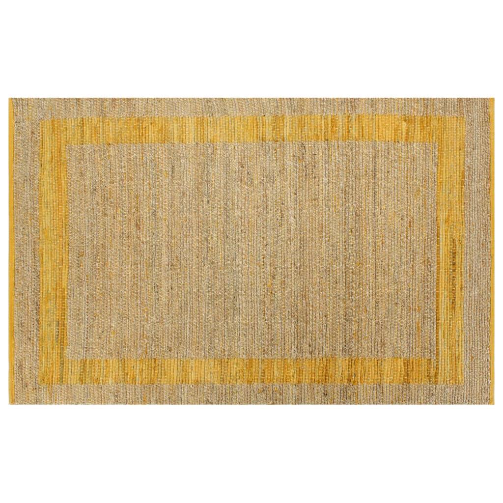 Kilimas, geltonos spalvos, 160x230cm, džiutas