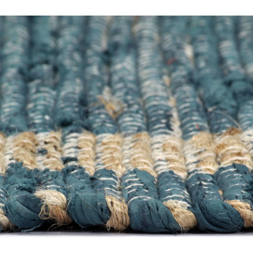 Kilimas, mėlynos spalvos, 120x180cm, džiutas, rankų darbo