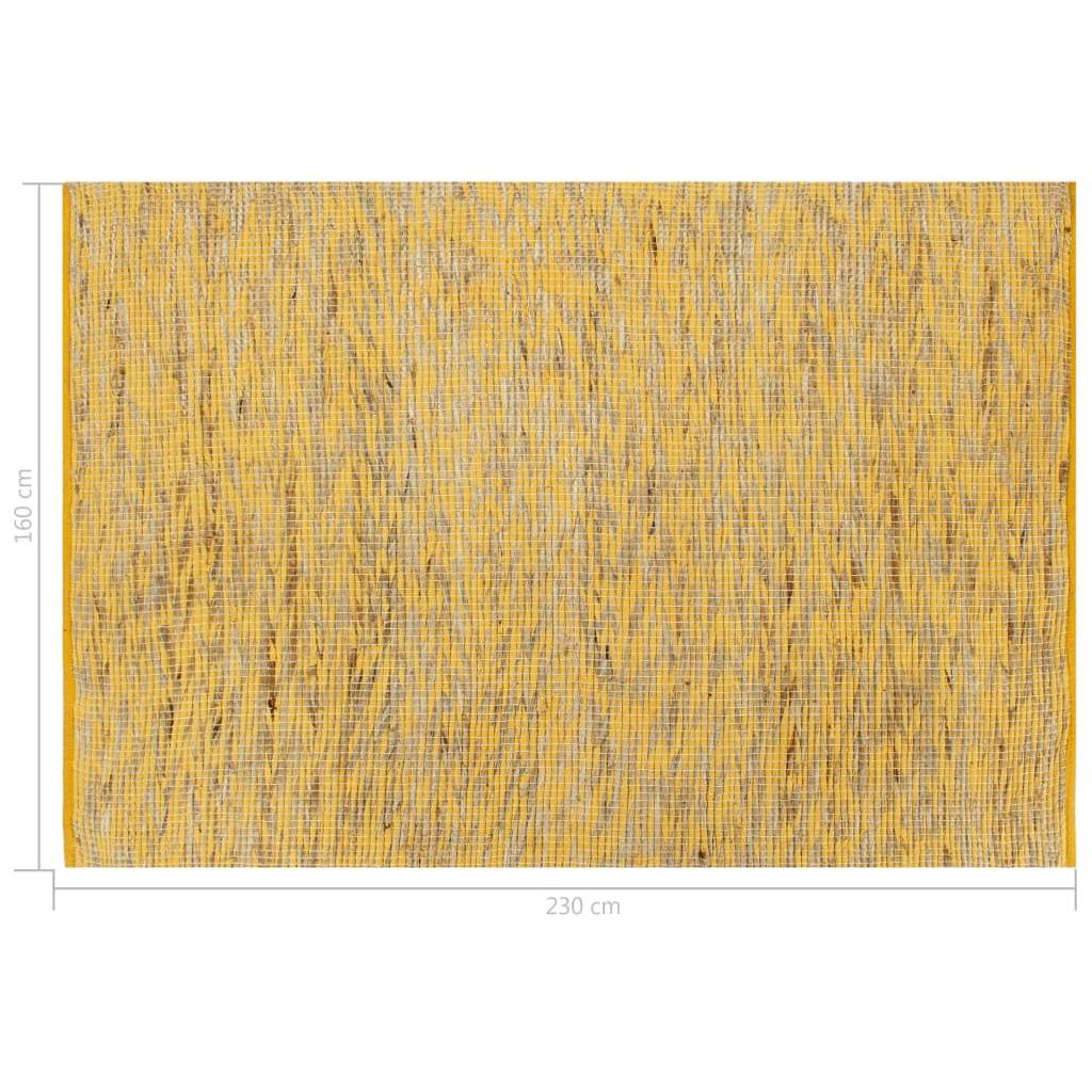 Kilimas, gelt. ir natūral. sp., 160x230cm, džiutas, rankų darbo