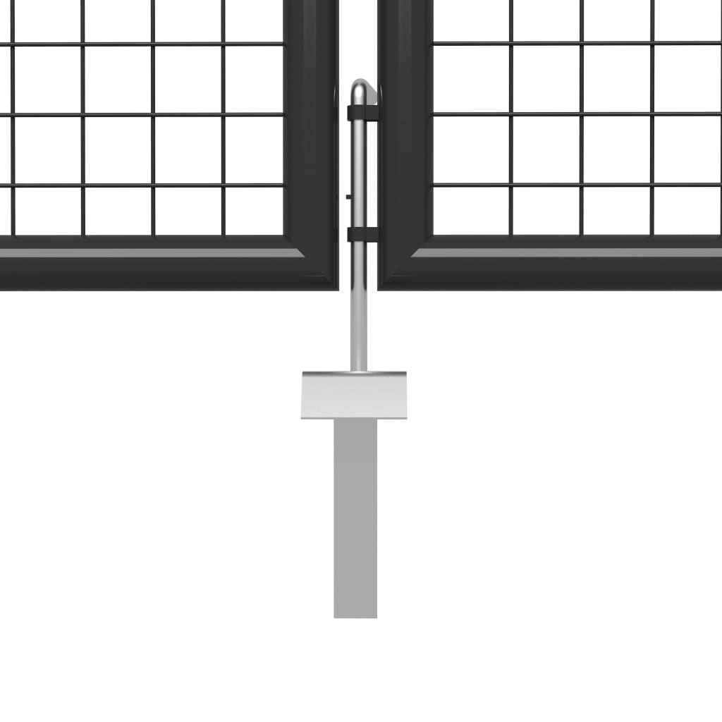 Sodo vartai, antracito spalvos, 350x100cm, plienas