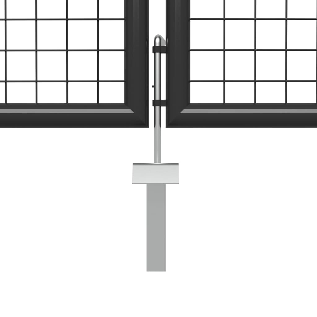 Sodo vartai, antracito spalvos, 500x100cm, plienas