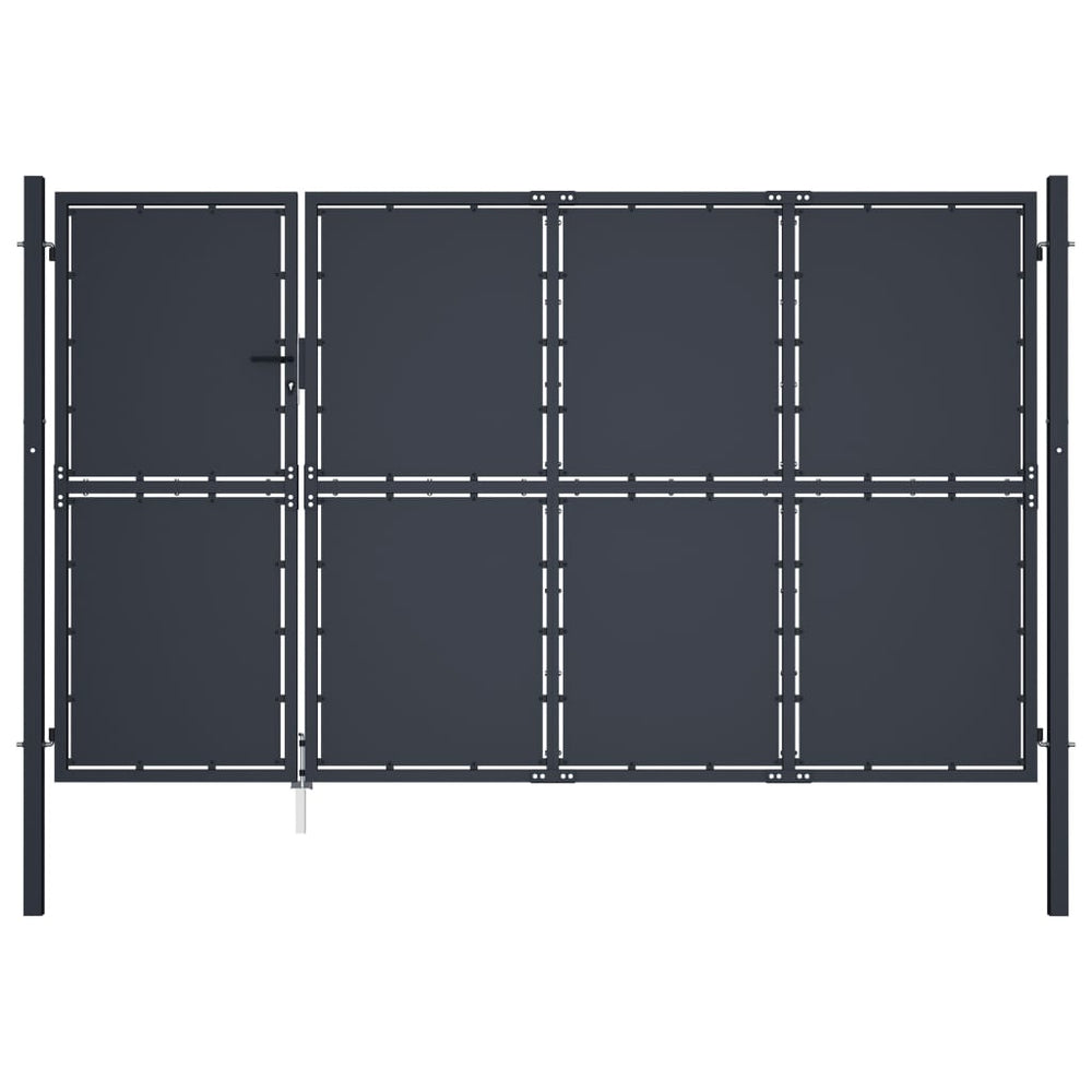 Sodo vartai, antracito spalvos, 350x150cm, plienas