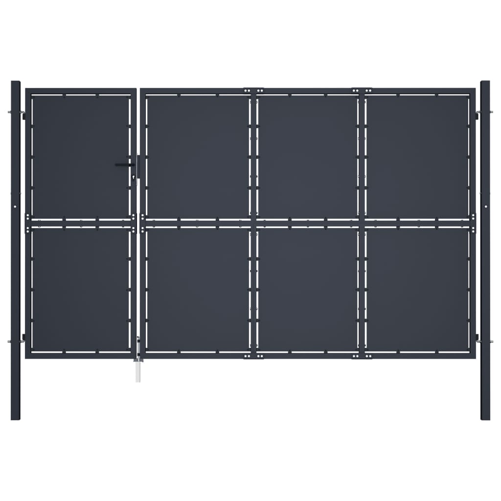 Sodo vartai, antracito spalvos, 350x150cm, plienas