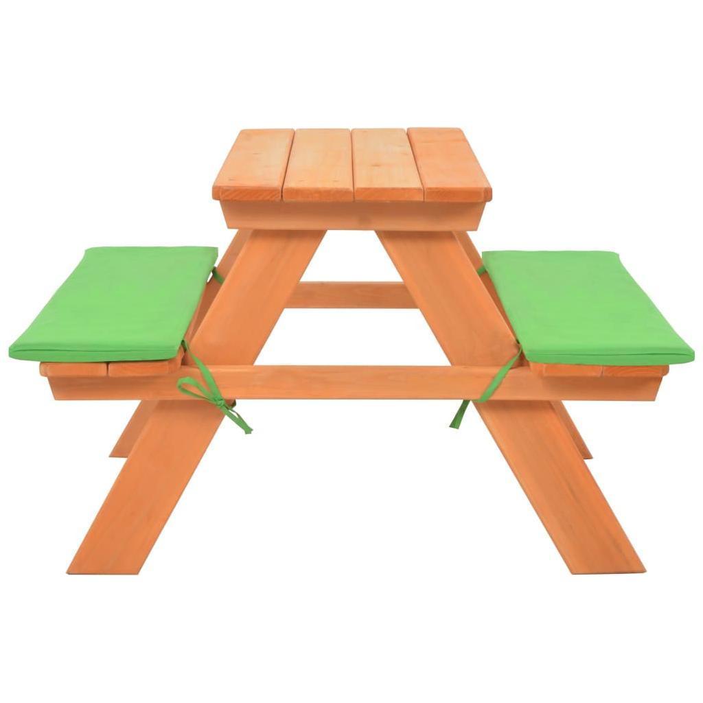 Iškylos stalas vaikams su suol., 89x79x50cm, eglės med. mas.
