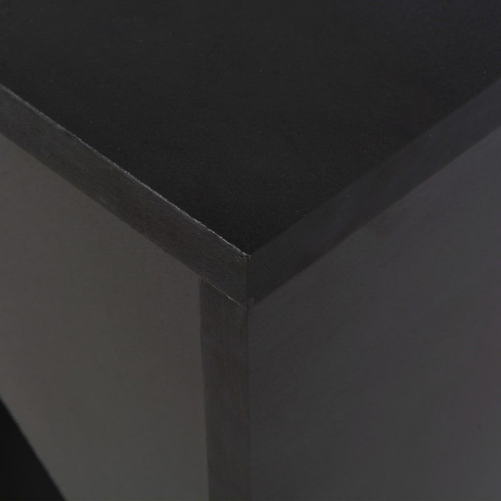 Baro stalas su judinama lentyna, juodos sp., 138x40x120cm