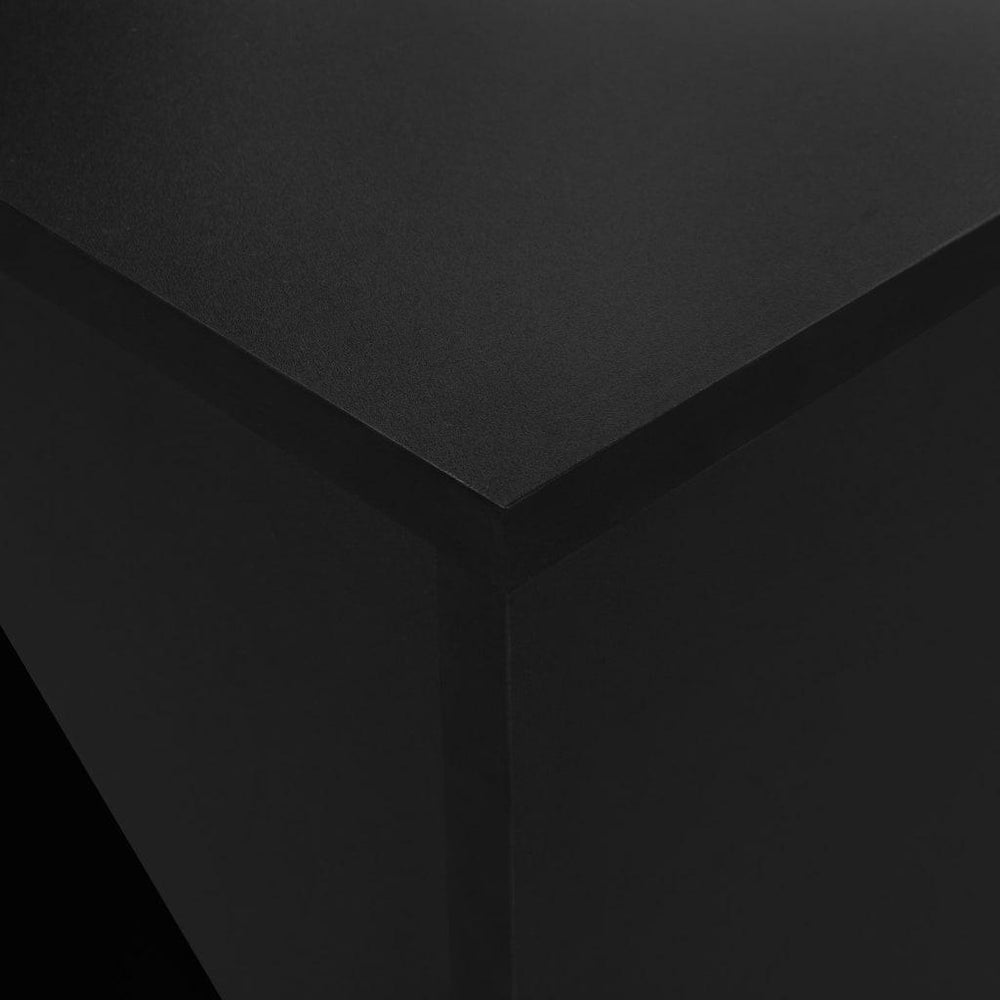 Baro stalas su spintele, juodos sp., 115x59x200cm
