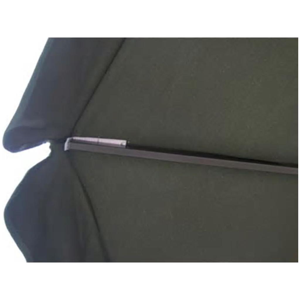 Lauko skėtis 500 cm, žalias, aliuminis