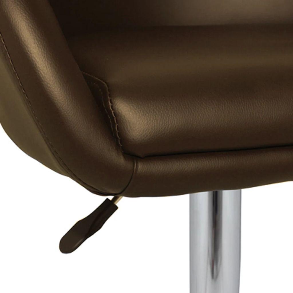 Baro kėdė, ruda, 63,5x55x75-91 cm