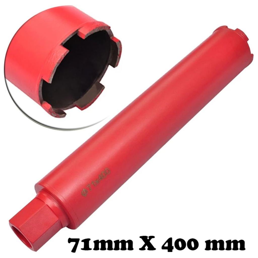 71 mm x 400 mm Deimantinis Grąžtas, Sausam ir Šlapiam Gręžimui