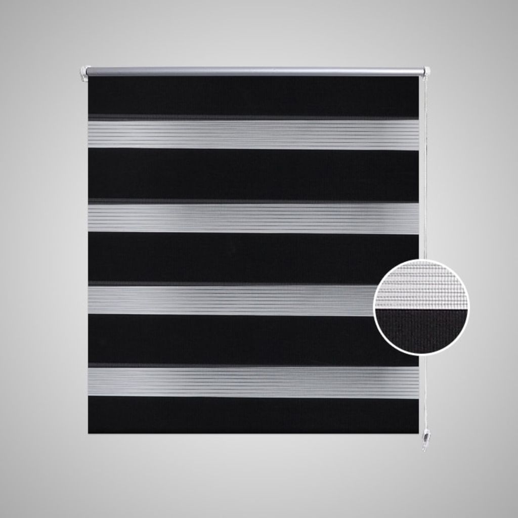 Zebra Žaliuzė, Roletas 140 x 175 cm, Juodas