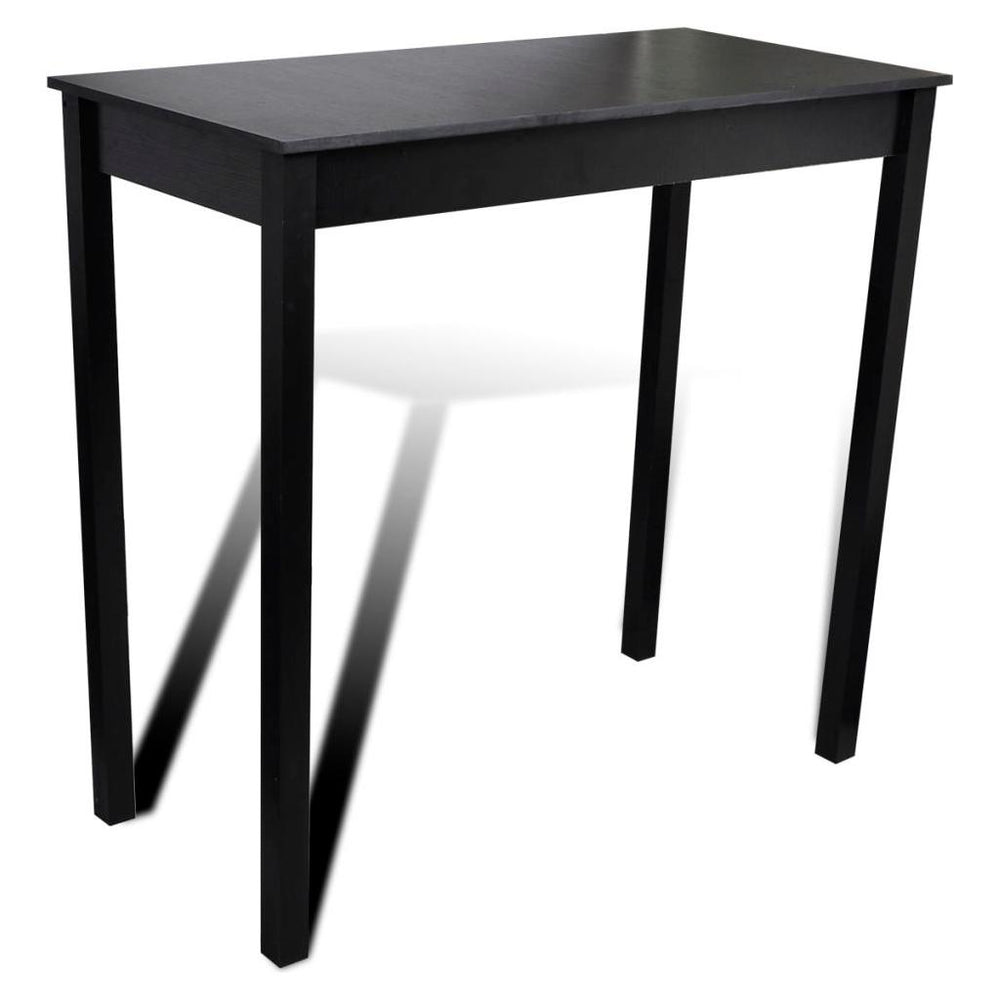 Baro stalas, MDF, juodas, 115x55x107 cm