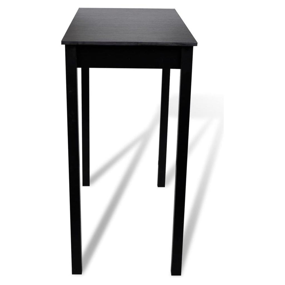 Baro stalas, MDF, juodas, 115x55x107 cm