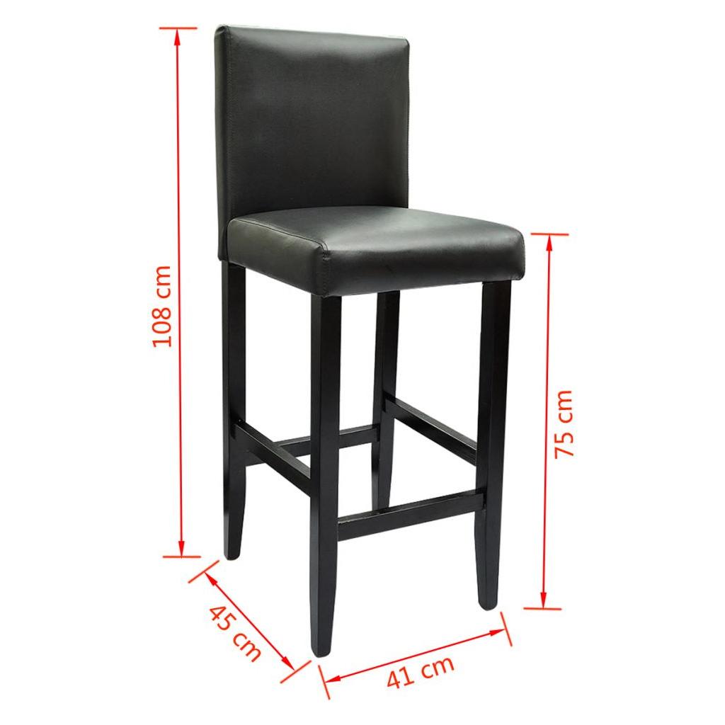 Baro stalas su 2 baro kėdėmis, juodos spalvos