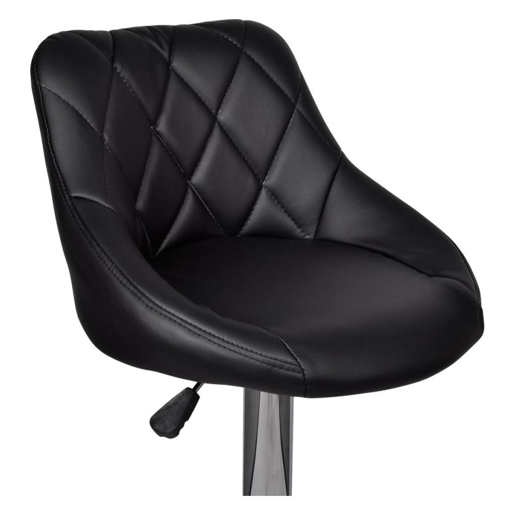 Baro kėdės, 2 vnt., juodos