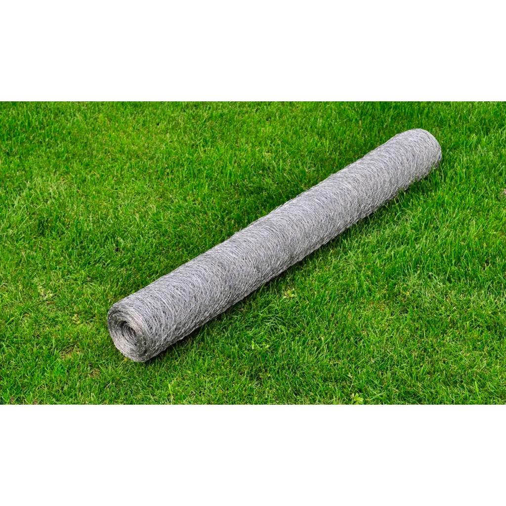 Galvanizuotas Vielinis Tinklas 0,75 mm, Šešiakampės Akys 1 m x 25 m