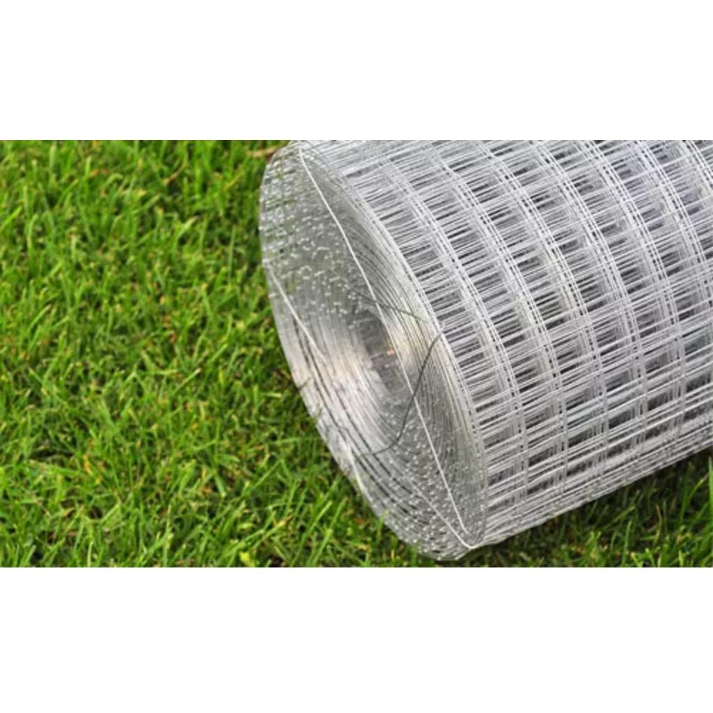 Galvanizuotas Vielinis Tinklas, 0,9 mm, Kvadratinės Akys, 1 x 10 m