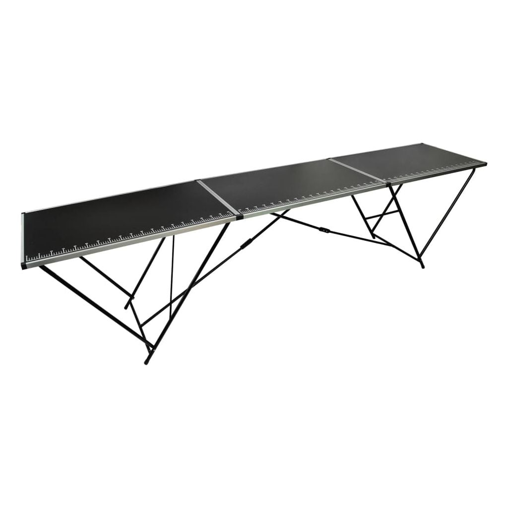 Klijavimo stalas, sulankst., MDF ir aliuminis, 300x60x78cm