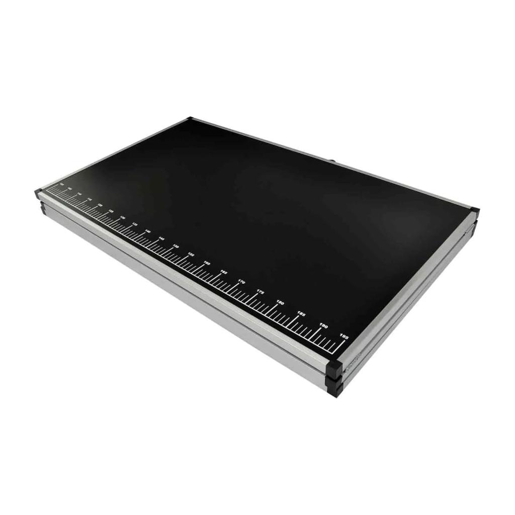 Klijavimo stalas, sulankst., MDF ir aliuminis, 300x60x78cm