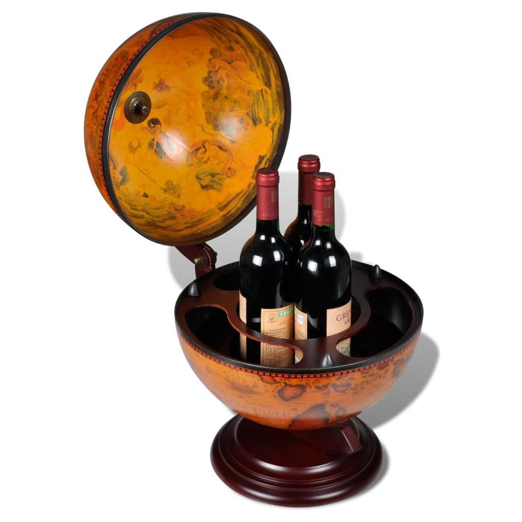 Gaublio formos vyno butelių laikiklis, pastatomas, mediena