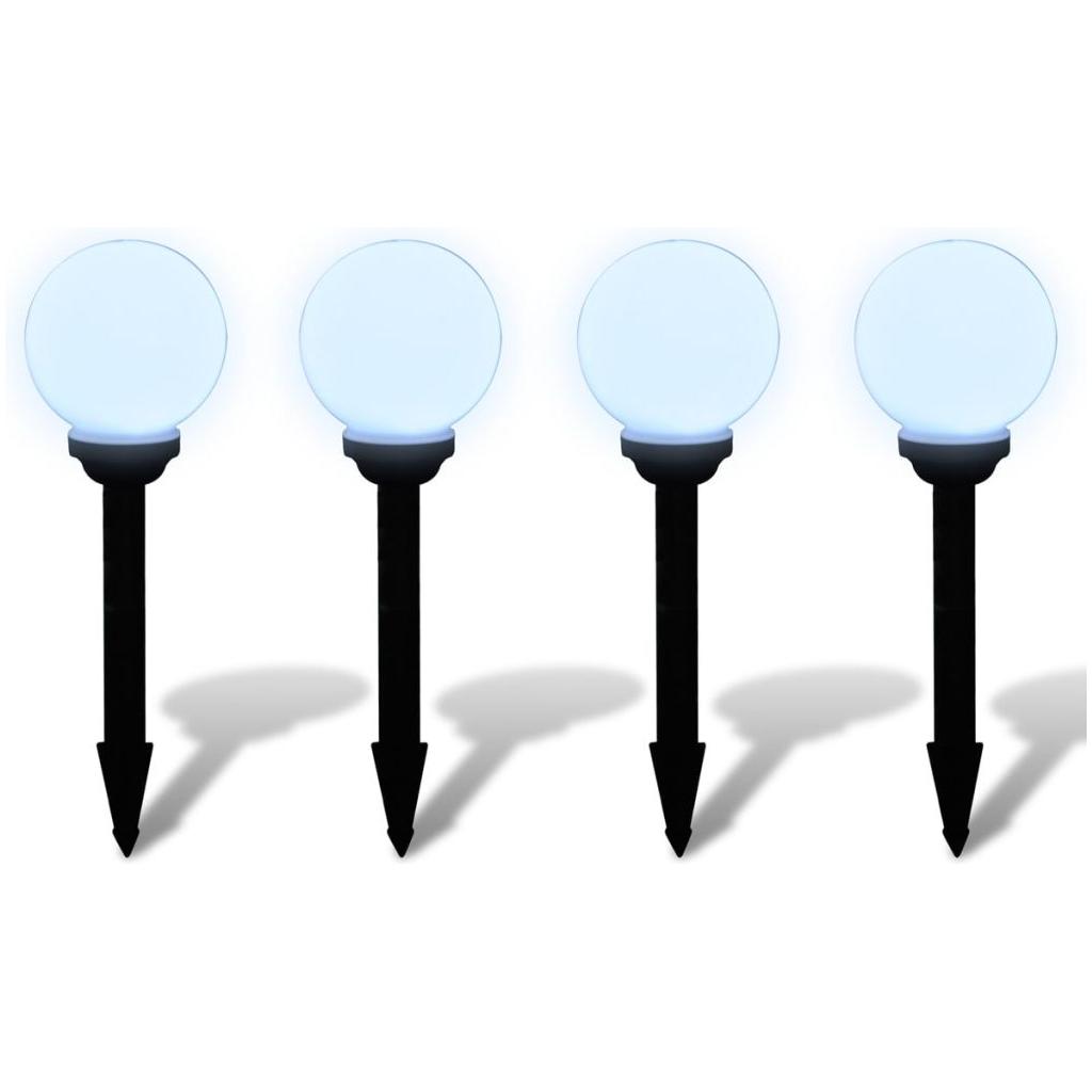 4 Saulės Energija Įkraunami Šviestuvai Takeliui, Burbulai, LED, 15 cm