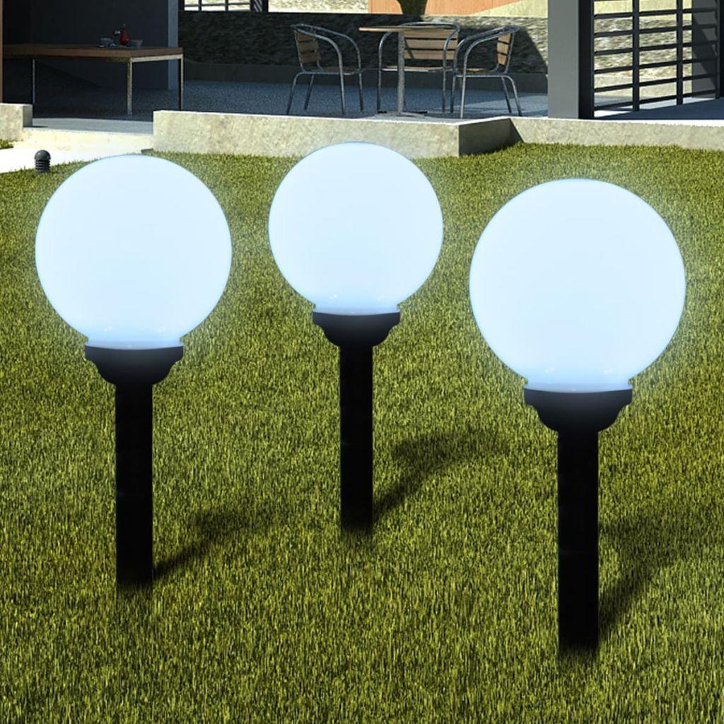 3 Saulės Energija Įkraunami Šviestuvai Takeliui, Burbulai, LED, 20 cm