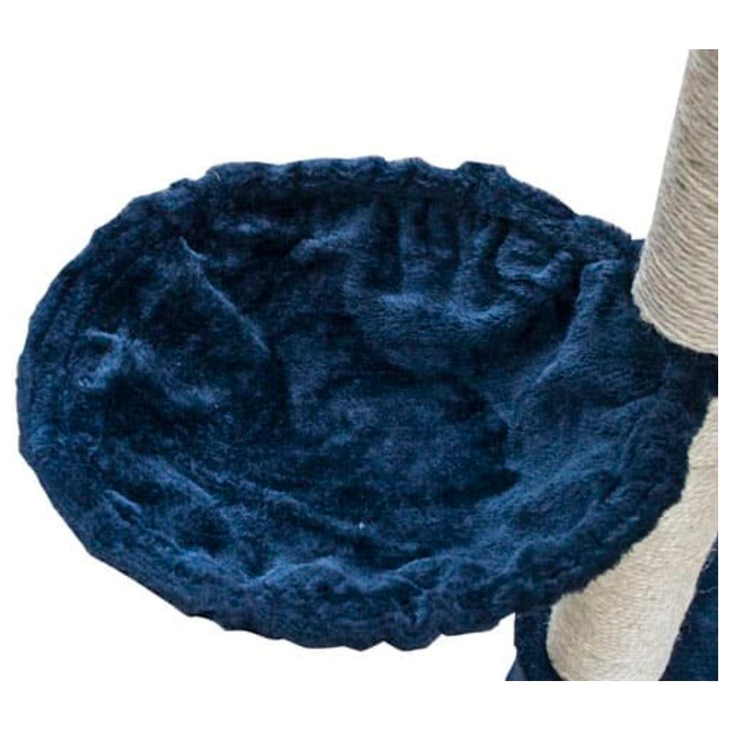 Draskyklė, Stovas Katėms Deluxe, 230-260 cm, Tamsiai Mėlynas Pliušas