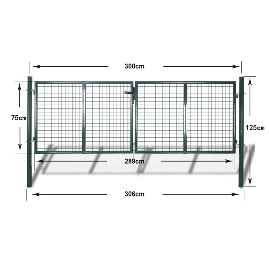 Tinklinės Tvoros Sodo Varteliai, Durys 300 x 75 cm / 315 x 125 cm