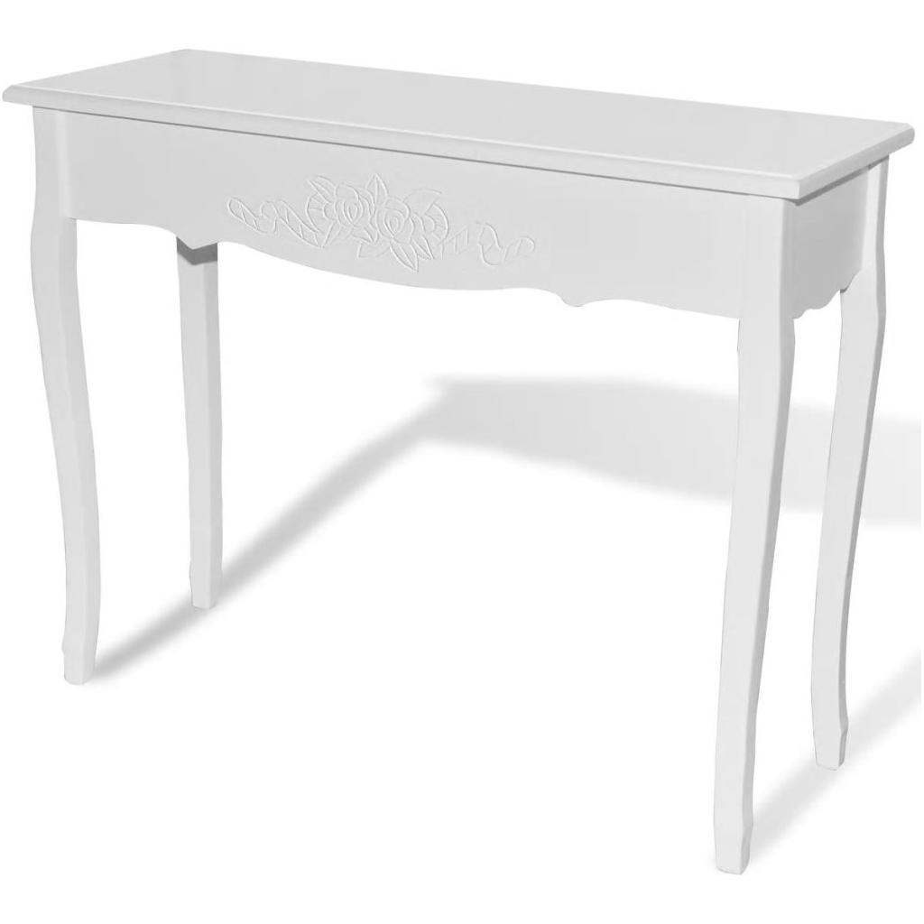Kosmetinis konsolinis staliukas, baltas