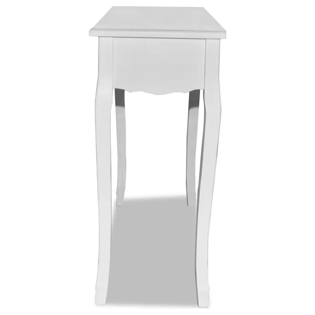 Kosmetinis konsolinis staliukas, baltas
