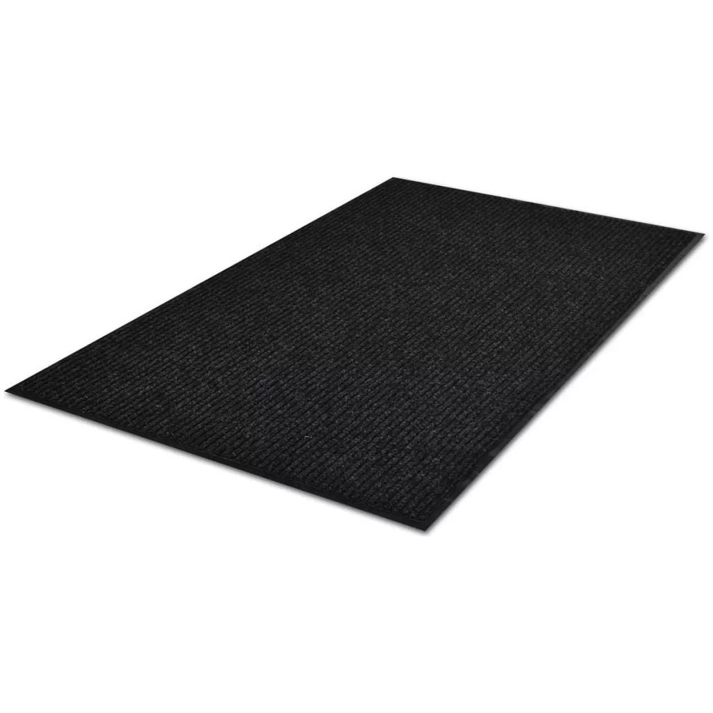 Juodas PVC Durų Kilimėlis, 90 x 150 cm