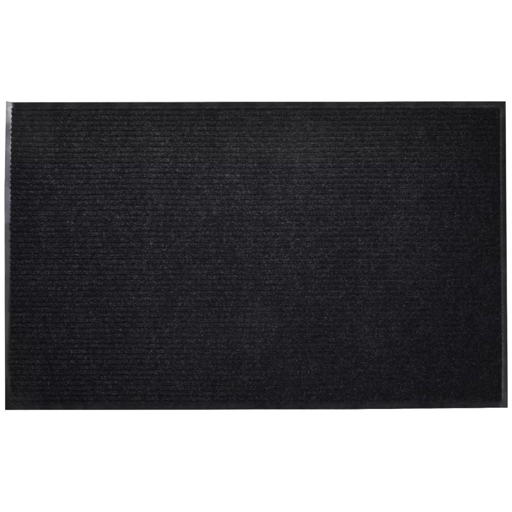 Juodas PVC Durų Kilimėlis, 90 x 150 cm