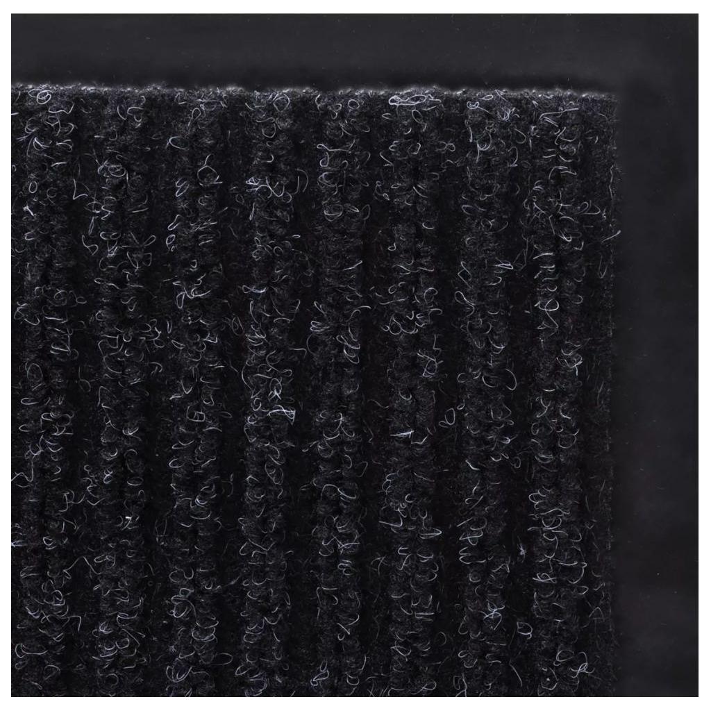 Juodas PVC Durų Kilimėlis, 90 x 150 cm