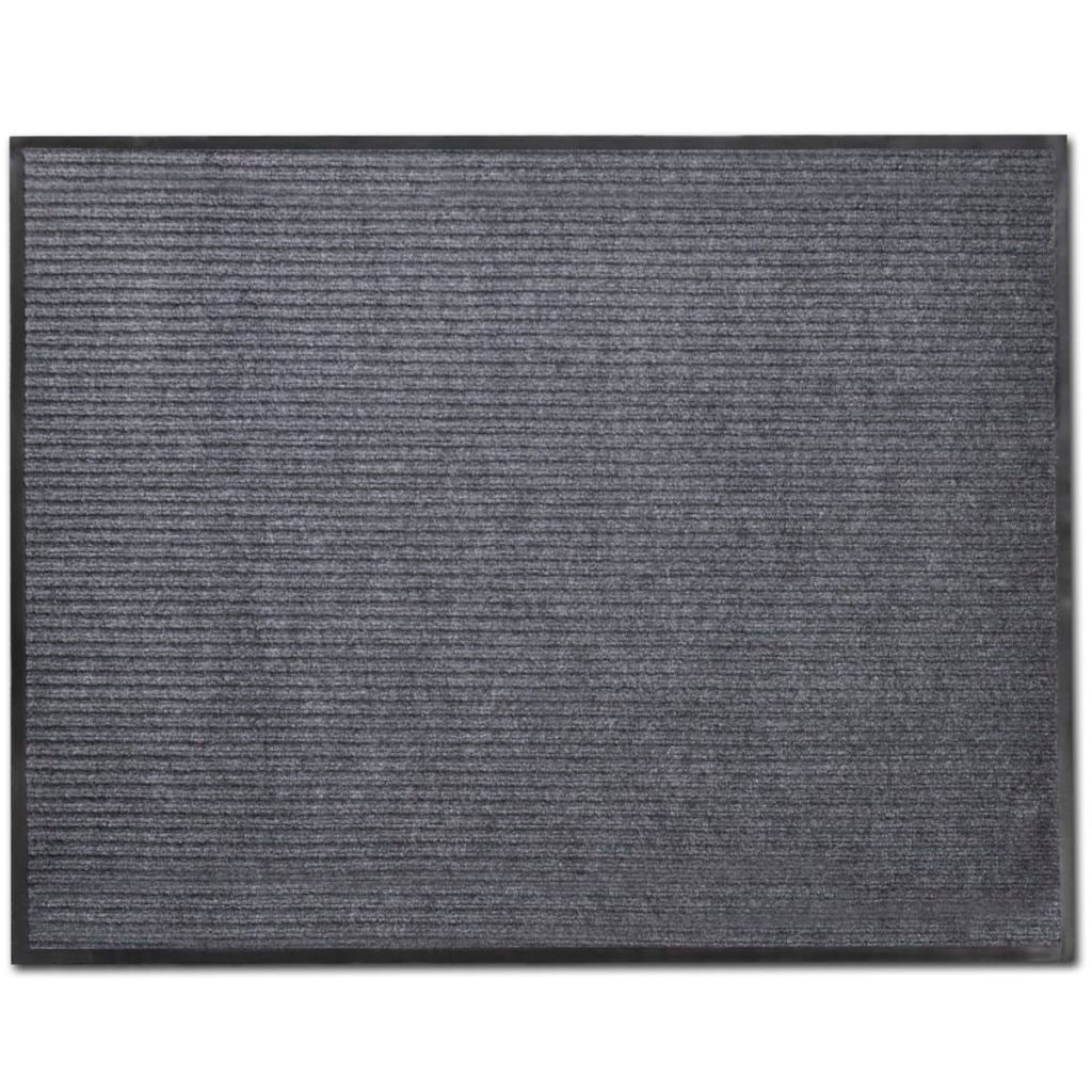 Pilkas PVC Durų Kilimėlis, 90 x 60 cm