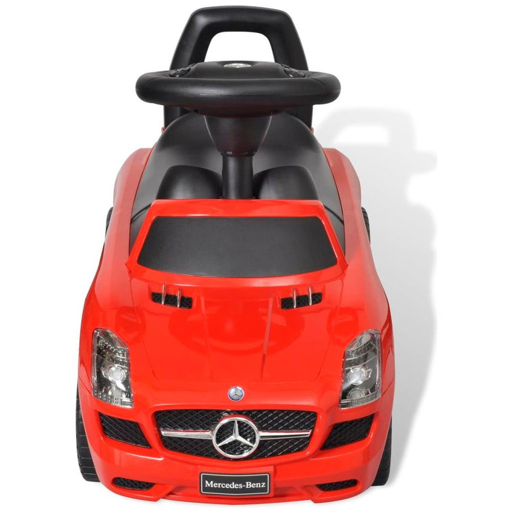Mercedes Benz Vaikiškas Automobilis Paspirtukas, Raudonas