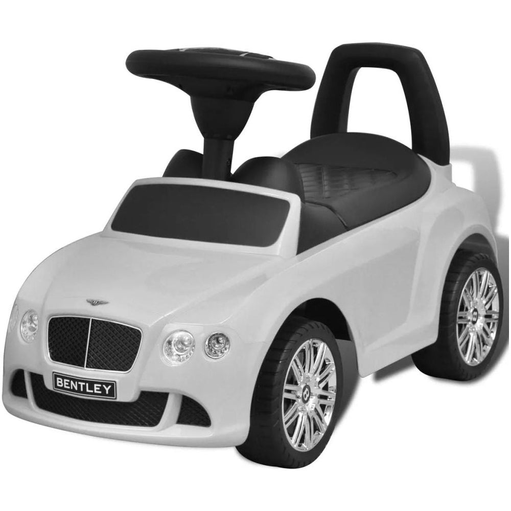 Bentley Vaikiškas Automobilis Paspirtukas, Baltas