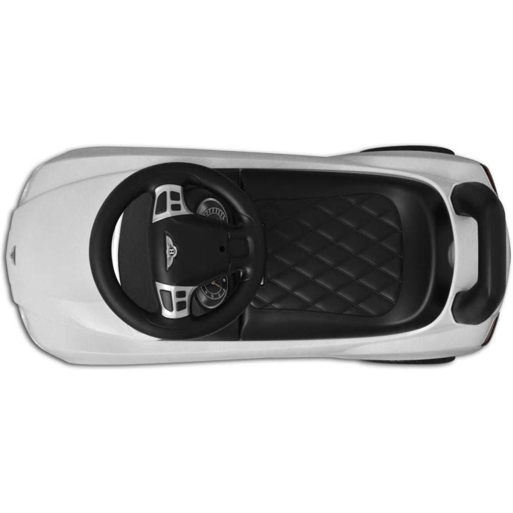 Bentley Vaikiškas Automobilis Paspirtukas, Baltas