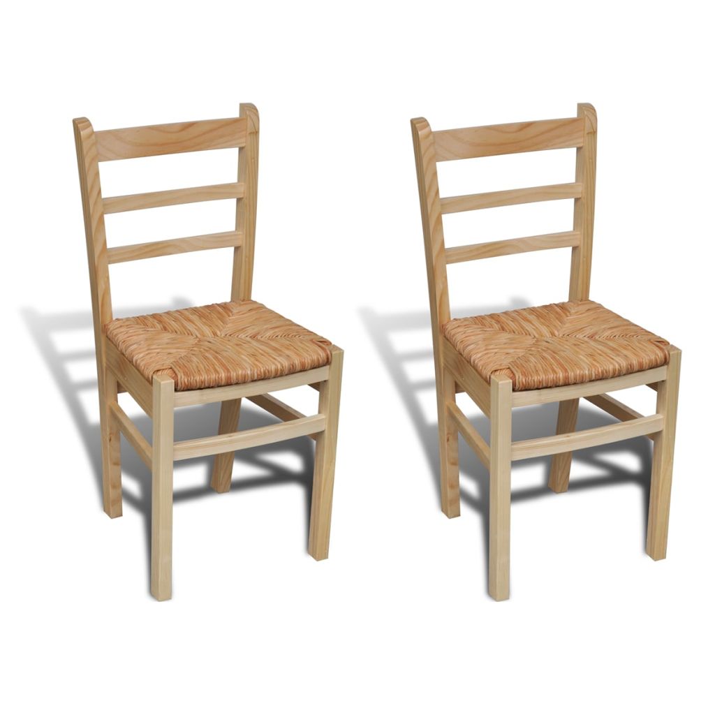 Valgomojo kėdės, 2 vnt., pušies mediena