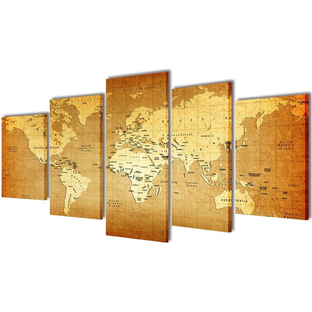 Fotopaveikslas "Pasaulio Žemėlapis" ant Drobės 200 x 100 cm