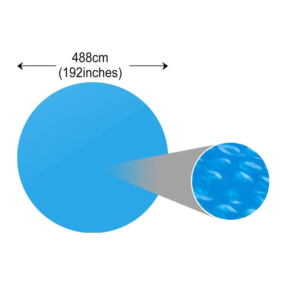 Apvalus Baseino Uždangalas, 488 cm, PE, Mėlynas