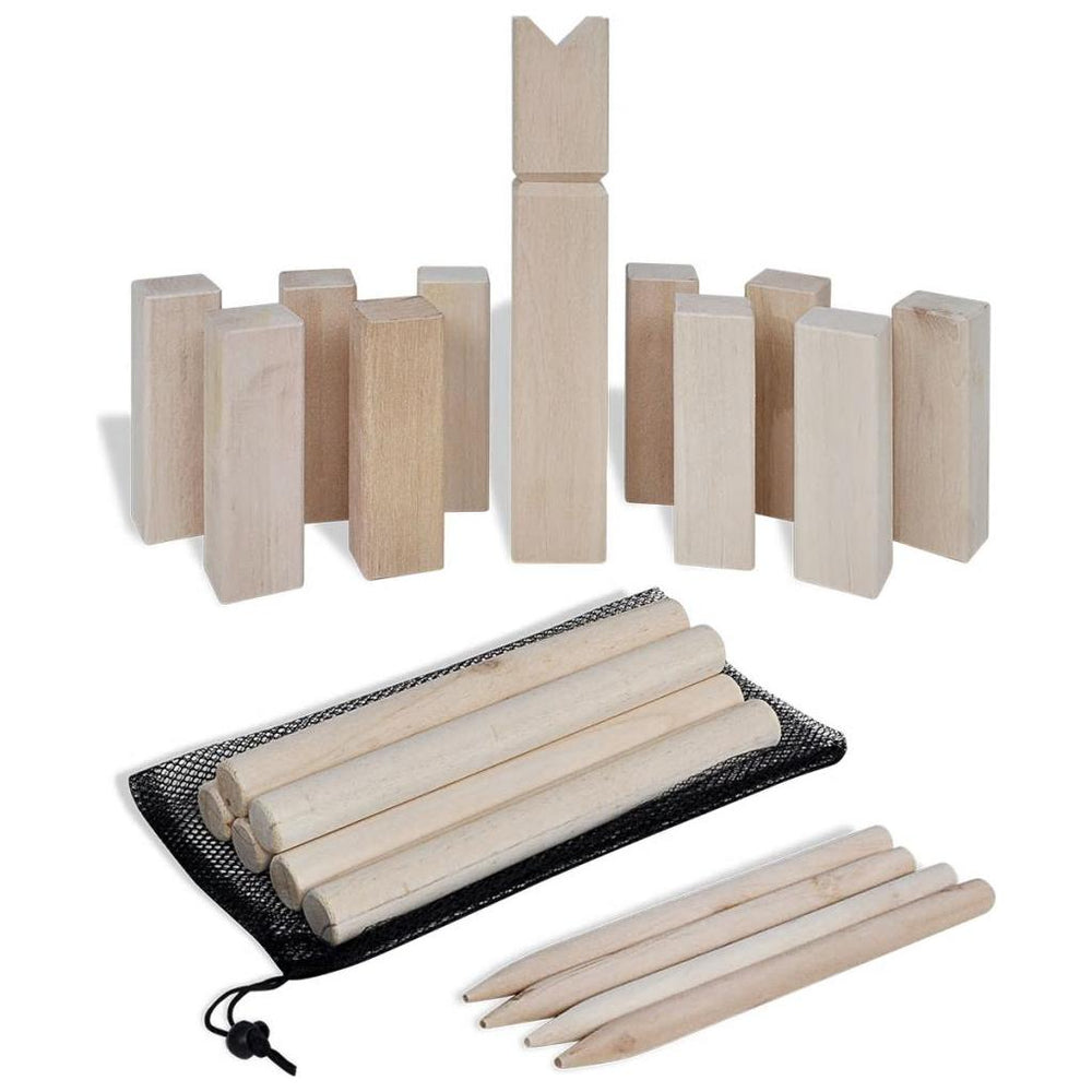 Medinis Vikingų Žaidimas Kubb