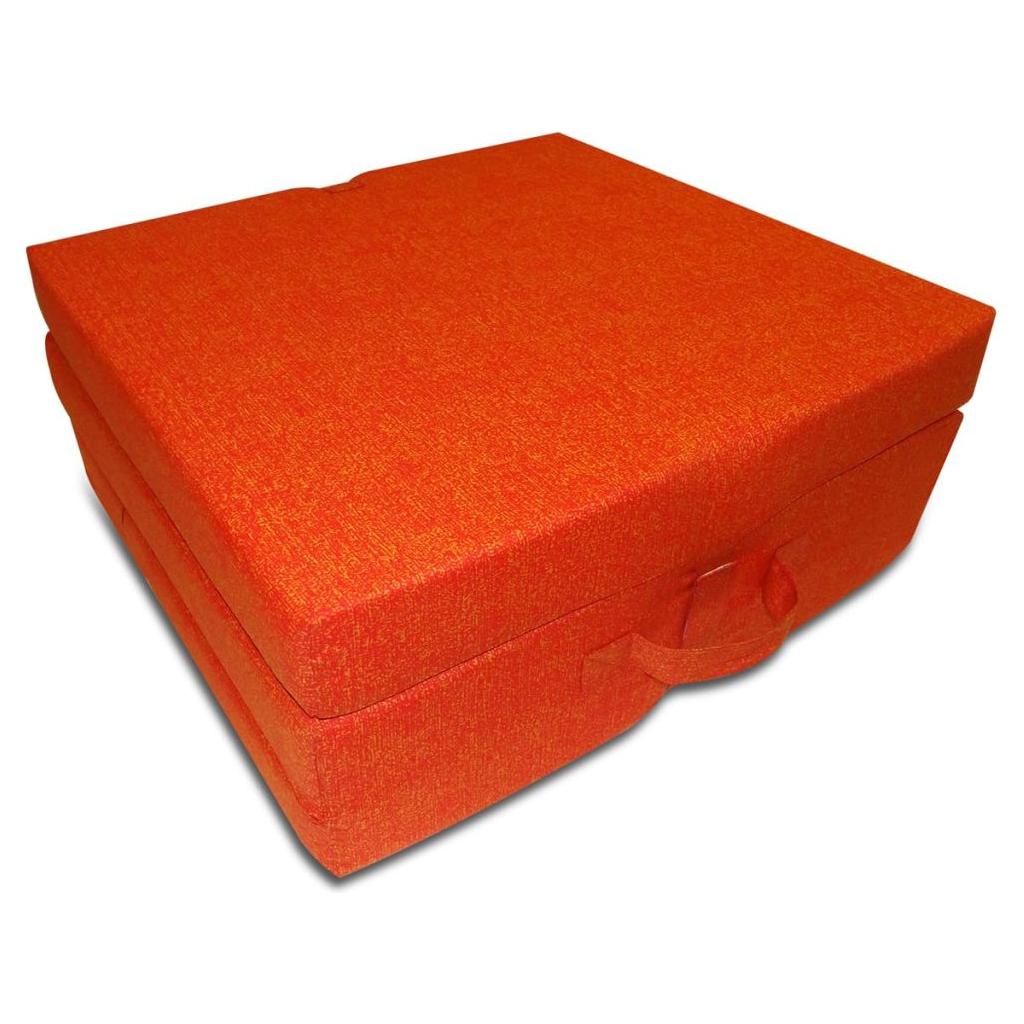Čiužinys, trijų dalių, putplastis, 190x70x9cm, oranžinis