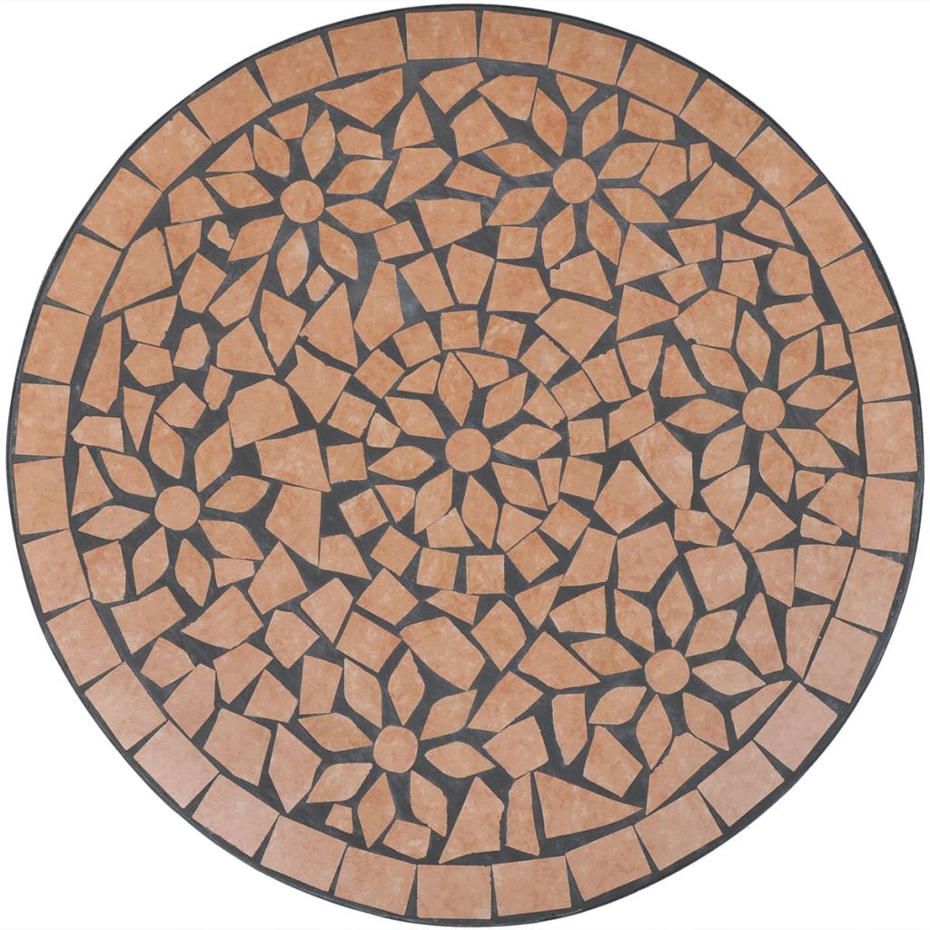 Stalas 60 cm, Terakotos Spalvos Mozaika