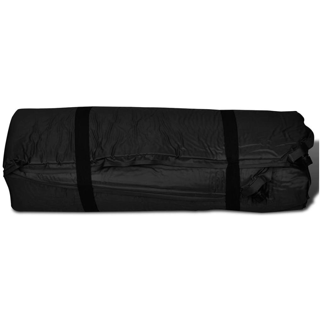 Juodas Prisipučiantis Miegojimo Kilimėlis 190 x 130 x 5 cm (Dvivietis)