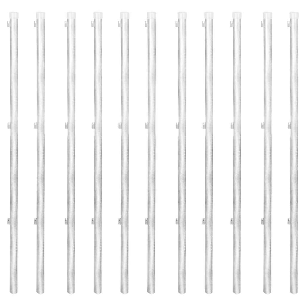 Cinkuotos Vielos Tinklas Tvorai su Kuoliukais ir Stulpais 25 x 1,25 m