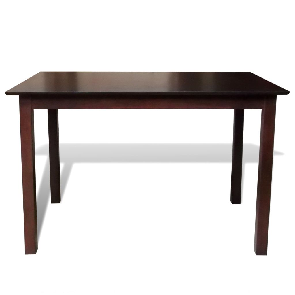 Valgomojo stalas, 110 cm, masyvi mediena, rudas