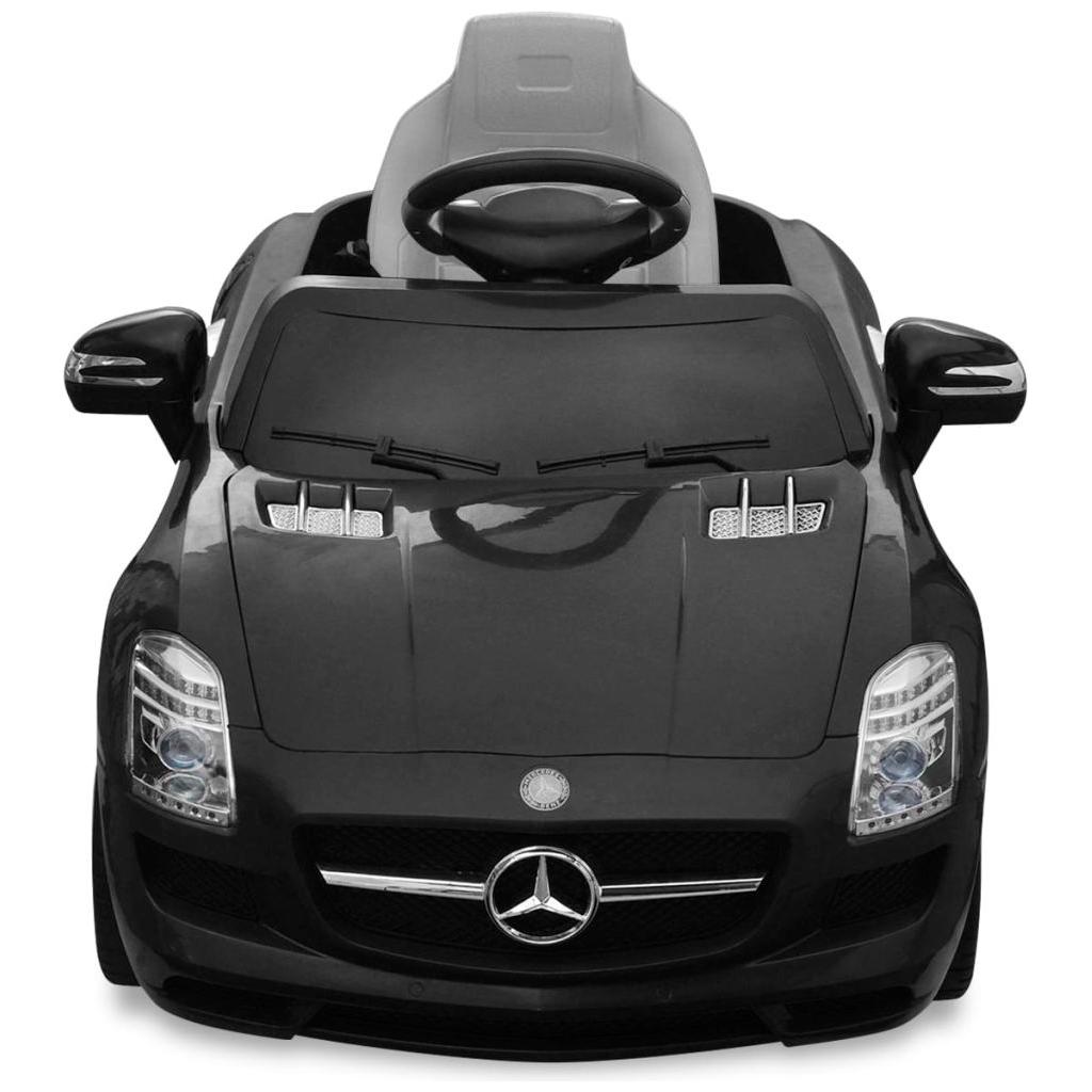 El. automobilis MERCEDES BENZ SLS AMG, juodas, 6 V, su nuot. pultu