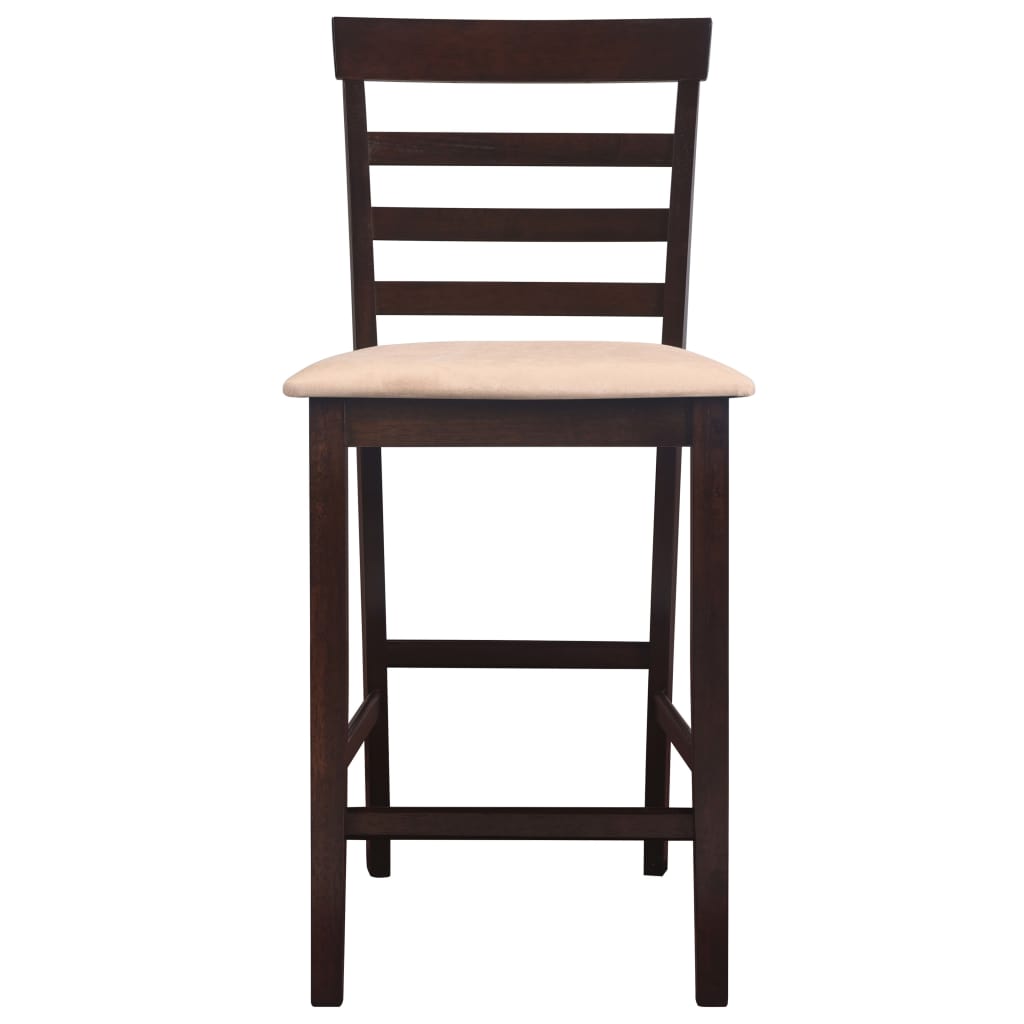 Rudas medinis baro stalo ir 4 baro kėdžių komplektas